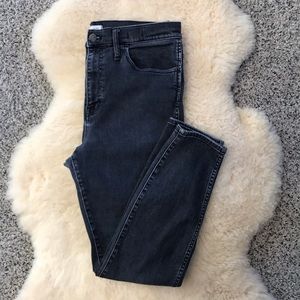 Madewell 10” High Riser Skinny Jeans in Lunar Wash